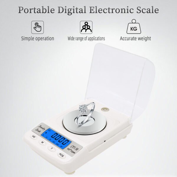 50g/0.001g Digital Jewelry Scale+S008 - 图片 2