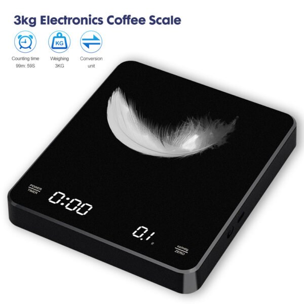 3kg Professional Electronic Timing Coffee Scale+S135 - 图片 5