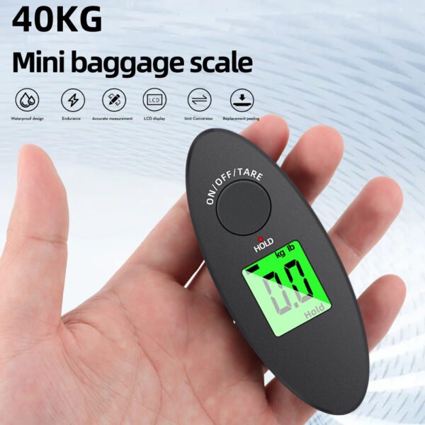 40kg x 0.1g Portable Industrial Hanging Scale with Backlight+S038 - 图片 4