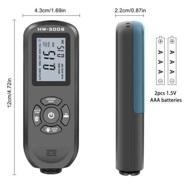 HW-300S Coating thickness gauge+GM102/GM103/GM104/GM105 - 图片 3