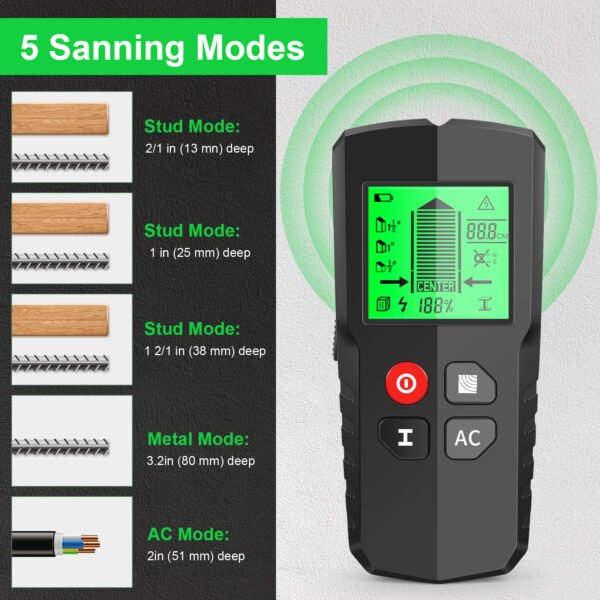 5 in 1 Wall Detector Metal Detector+VA0103 - 图片 4