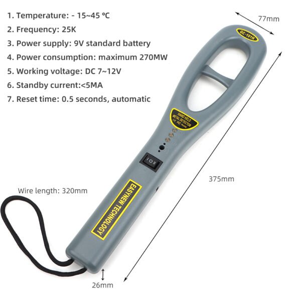 Hand held metal detector+GM08 - 图片 3
