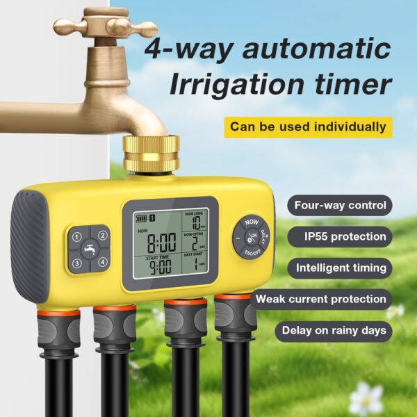 4-way automatic Irrigation timer+SBT025 - 图片 2