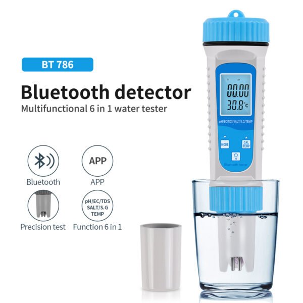 6 in 1 Water Quality Tester +BT786 - 图片 2
