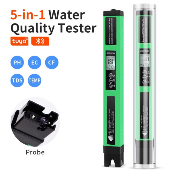 5 in 1 Water Quality Tester PH EC CF TDS Temp +BT700 - 图片 2