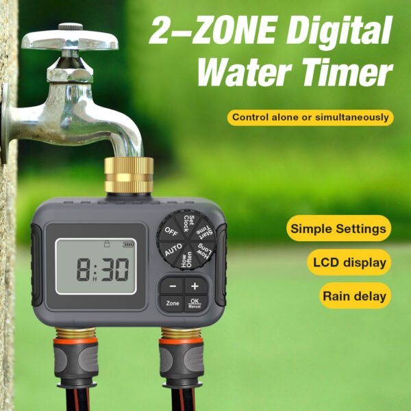 2-ZONE Digital Water Timer+SBT040 - 图片 2