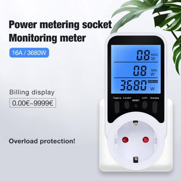 Power Metering Socket Monitoring Meter+VA134 - 图片 2