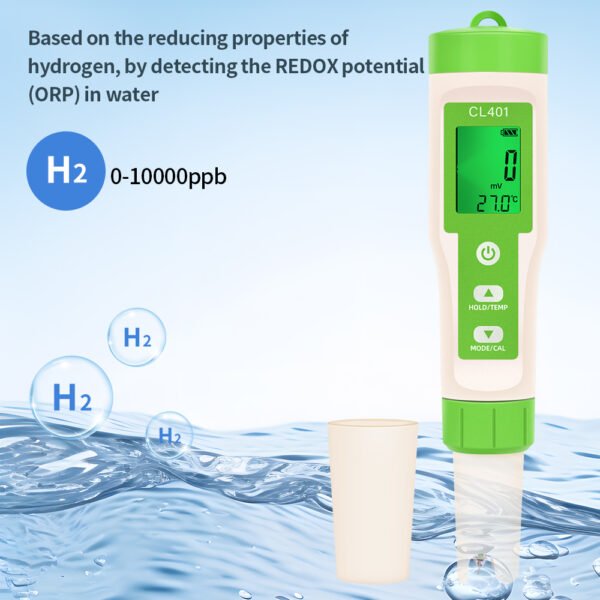 4 in 1 Water Quality Tester CL ORP H2 TEMP+CL401 - 图片 11