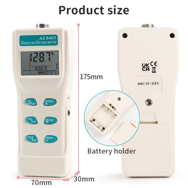 AZ8403 Dissolved Oxygen Detector Water Oxygen Detector-AZ8403 - 图片 11