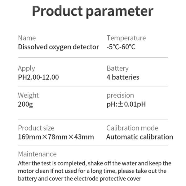 AZ-86021 New Upgrade Multifunctional Dissolved Oxygen Detector+AZ-86021(DO) - 图片 8