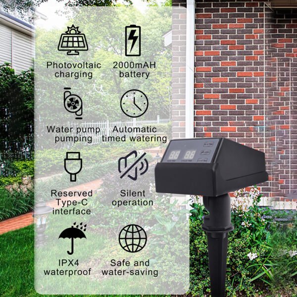 Solar-powered automatic flower watering device+SBT020D - 图片 6