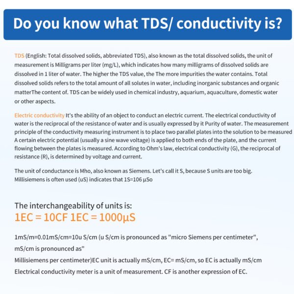 TRM-1 Three-Way TDS Tester+TDS037 - 图片 3