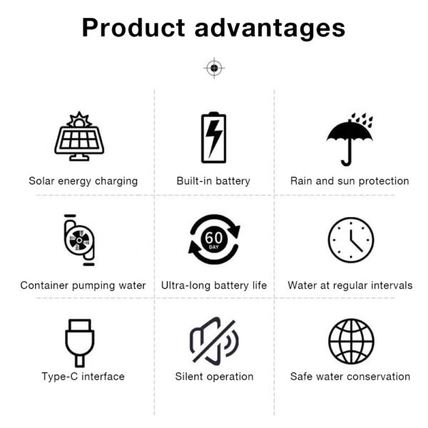 Solar-powered Automatic Flower Watering Machine+SBT019D - 图片 4