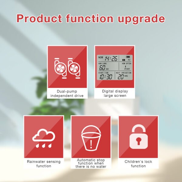 Solar energy Double-pumpt flower watering device+SBT024 - 图片 4