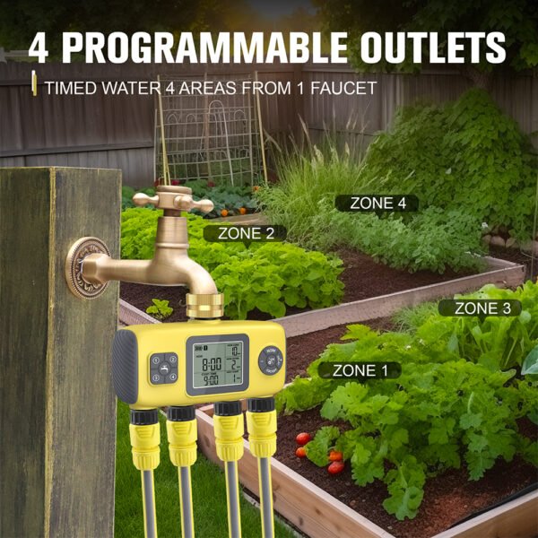 4-way automatic Irrigation timer+SBT025 - 图片 4