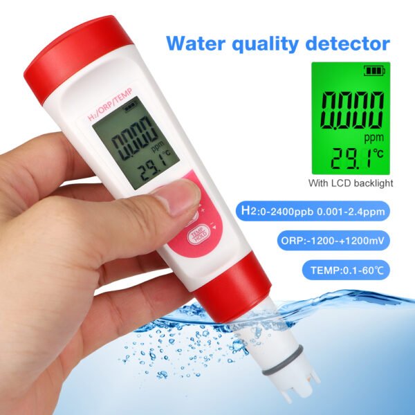 3 in 1 Water Quality Test Pen H2 ORP Temp Tester + PH317 - 图片 4