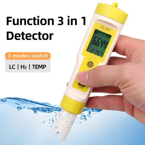 3 in 1 H2/CL/TEMP Water Quality Tester+CL301 - 图片 5