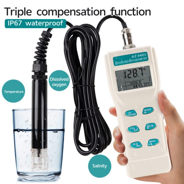 AZ8403 Dissolved Oxygen Detector Water Oxygen Detector-AZ8403 - 图片 5