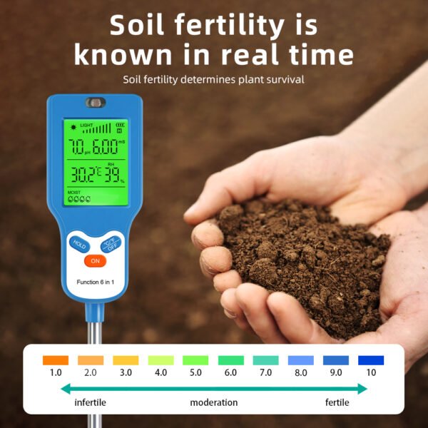 New Design 6 in 1 Soil Tester +SPH050 - 图片 6
