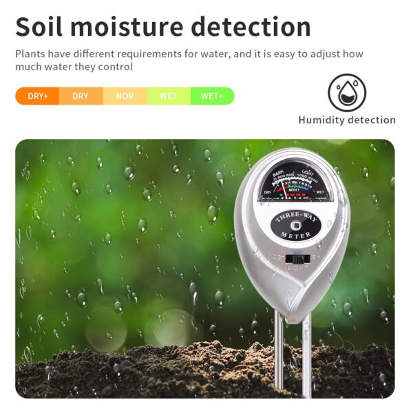 3-in-1 Soil Moisture Meter SPH002W - 图片 6