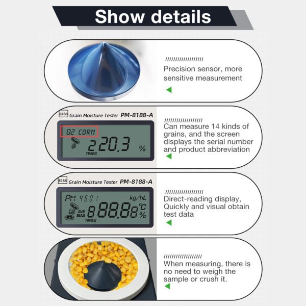 Grain Moisture Tester +HYT221 - 图片 6