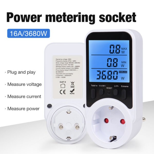 Power Metering Socket Monitoring Meter+VA134 - 图片 3