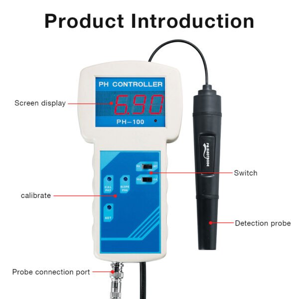 Portable LCD Display Online PH Controller PH879EU - 图片 7