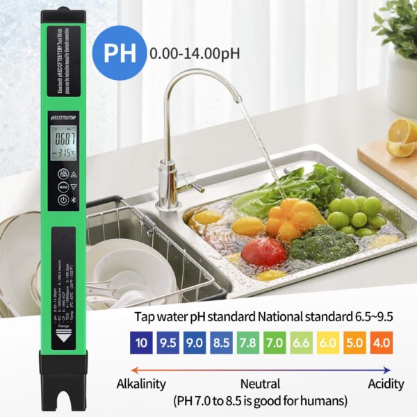 5 in 1 Water Quality Tester PH EC CF TDS Temp +BT700 - 图片 8