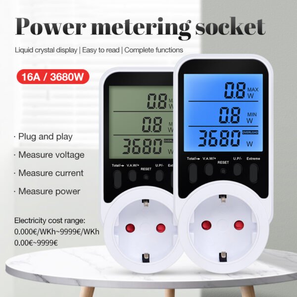 Power Metering Socket Monitoring Meter+VA134 - 图片 4