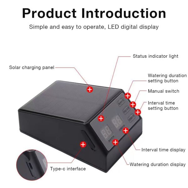 Solar-powered Automatic Flower Watering Machine+SBT019D - 图片 7