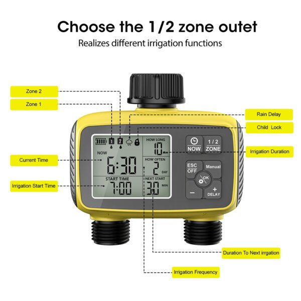 Dual-channel timed watering device+SBT027 - 图片 8