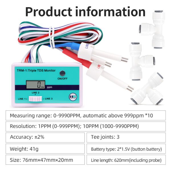 TRM-1 Three-Way TDS Tester+TDS037 - 图片 9