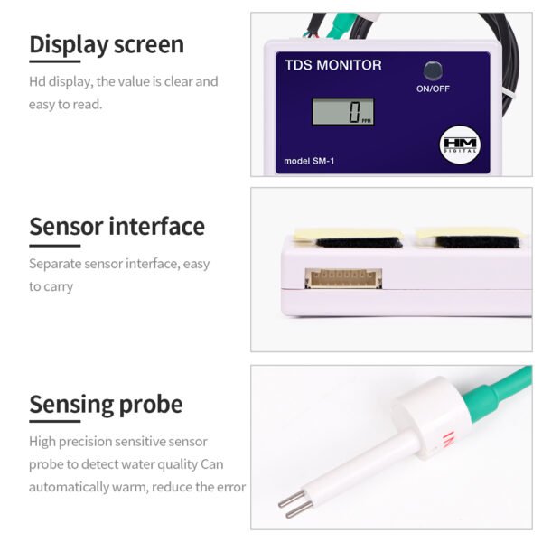SM-1 TDS Tester Online Water Quality Detector+TDS036 - 图片 10