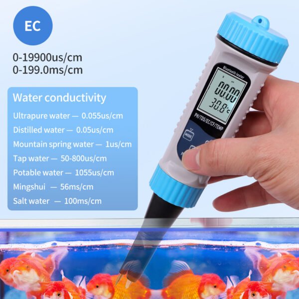5 in 1 Water Quality Tester PH TDS EC CF Temp+BT811 - 图片 10