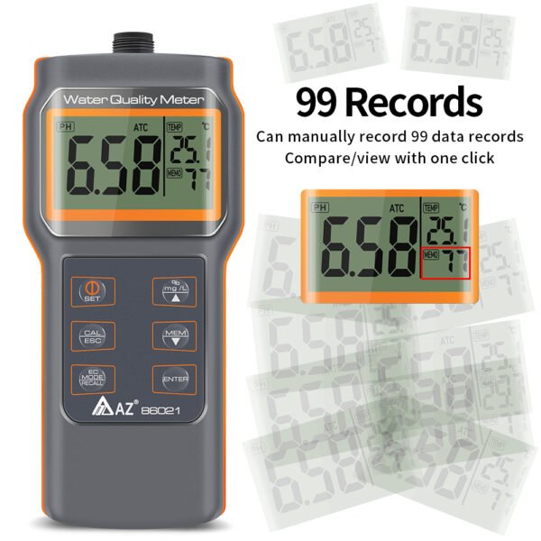 AZ-86021 New Upgrade Multifunctional Dissolved Oxygen Detector+AZ-86021(DO) - 图片 6