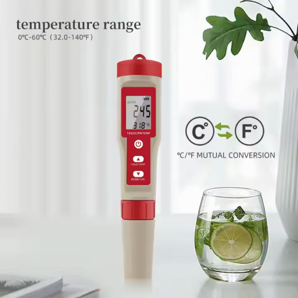 4 in 1 Water Quality Tester TDS/TEMP/ EC/PH Meter+EC015BL/EC015 - 图片 2