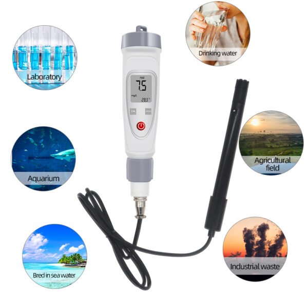 Portable Digital Water Quality Dissolved Oxygen DO Meter+PH092 - 图片 5