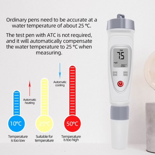 Portable Digital Water Quality Dissolved Oxygen DO Meter+PH092 - 图片 6
