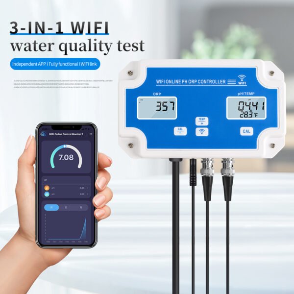 3 in 1 Wifi Water Quality Tester + PH190 - 图片 2