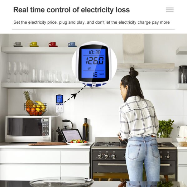 Watt Meter Ac Digital Electric Power Meter+V040EU - 图片 7