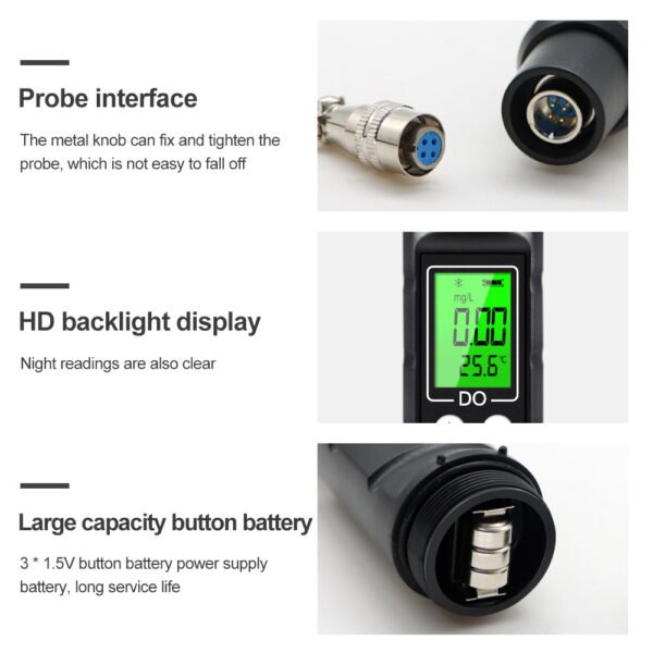 BLE-9100 Bluetooth Dissolved Oxygen Meter- DO04BL - 图片 9