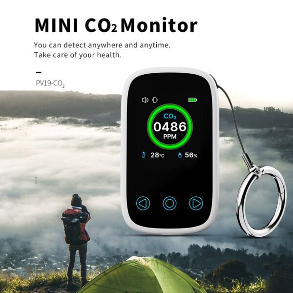 3 in 1 CO2 Temp Humidity air quality detector +ALB34 - 图片 2