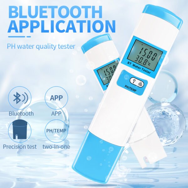 Bluetooth 2 in 1 PH/TEMP Water Quality Tester+BT98601 - 图片 2