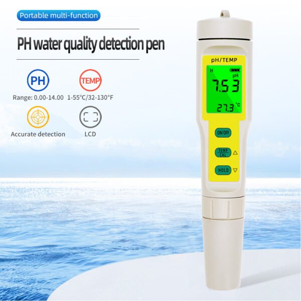 PH-201 High Quality LCD Display Water Quality Tester +PH024 - 图片 2