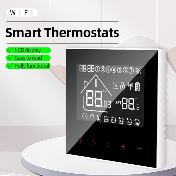 M4A WIFI Floor Heat Thermostat Digital Temperature Controller +WH28B - 图片 2