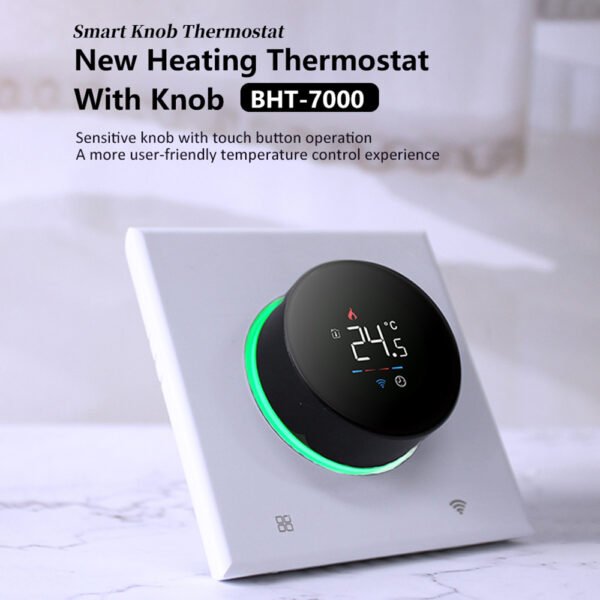 BHT-7000 Smart Knob Thermostat WiFi Floor Heating Controller+WH90AB/WH91AB/WH92AB - 图片 2