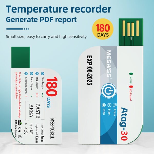 180 Days Temperature Data Temperature Recorder +Temp016 - 图片 2