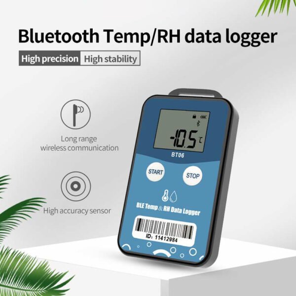 BT06 BLE Temperature Data Logger Humidity Recorder +Temp025 - 图片 2