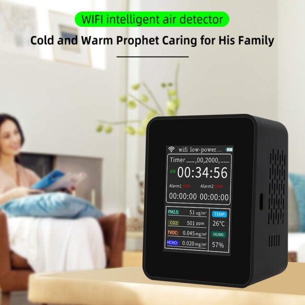 WIFI USB Intelligent Indoor Gas Analyzers Air Quality Detector +ALB18 - 图片 2