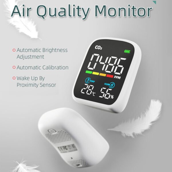 Mini 3 in 1 CO2 Temp Humidity Air Quality Detector +ALB22/ALB23 - 图片 2